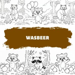 Procione da colorare