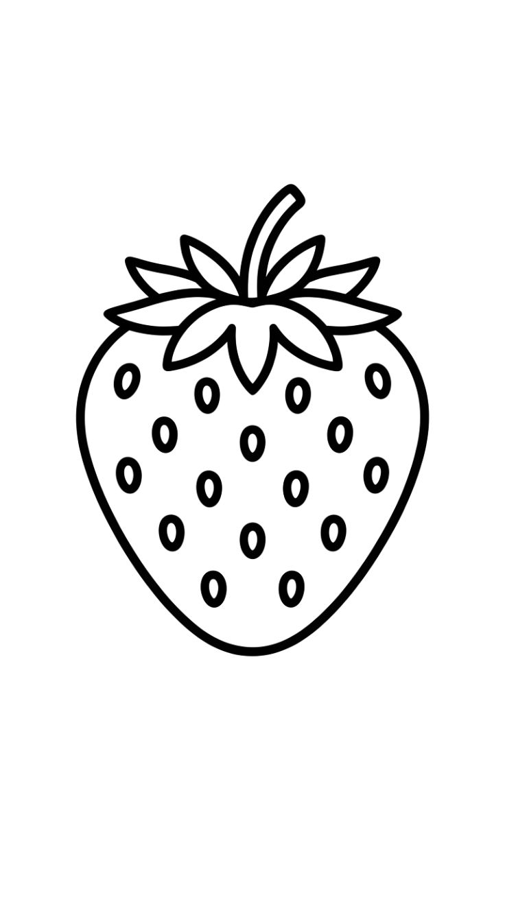 immagini fragole da colorare