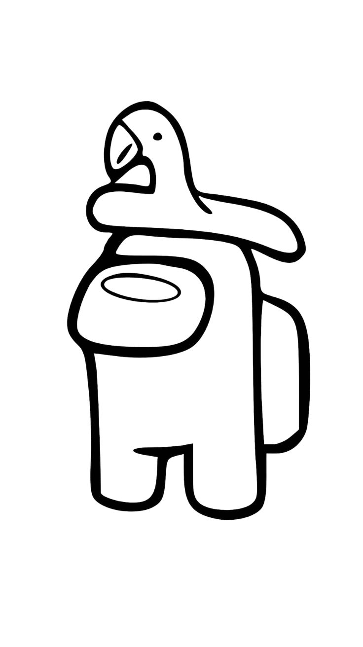 Pagina da colorare stampabile di Among Us