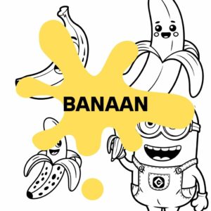 Banana da Colorare