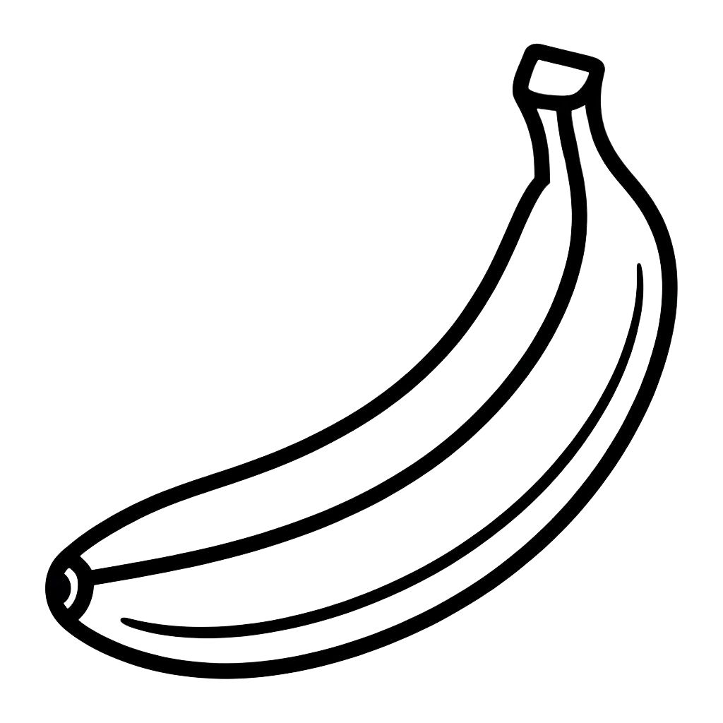 disegni da colorare banana