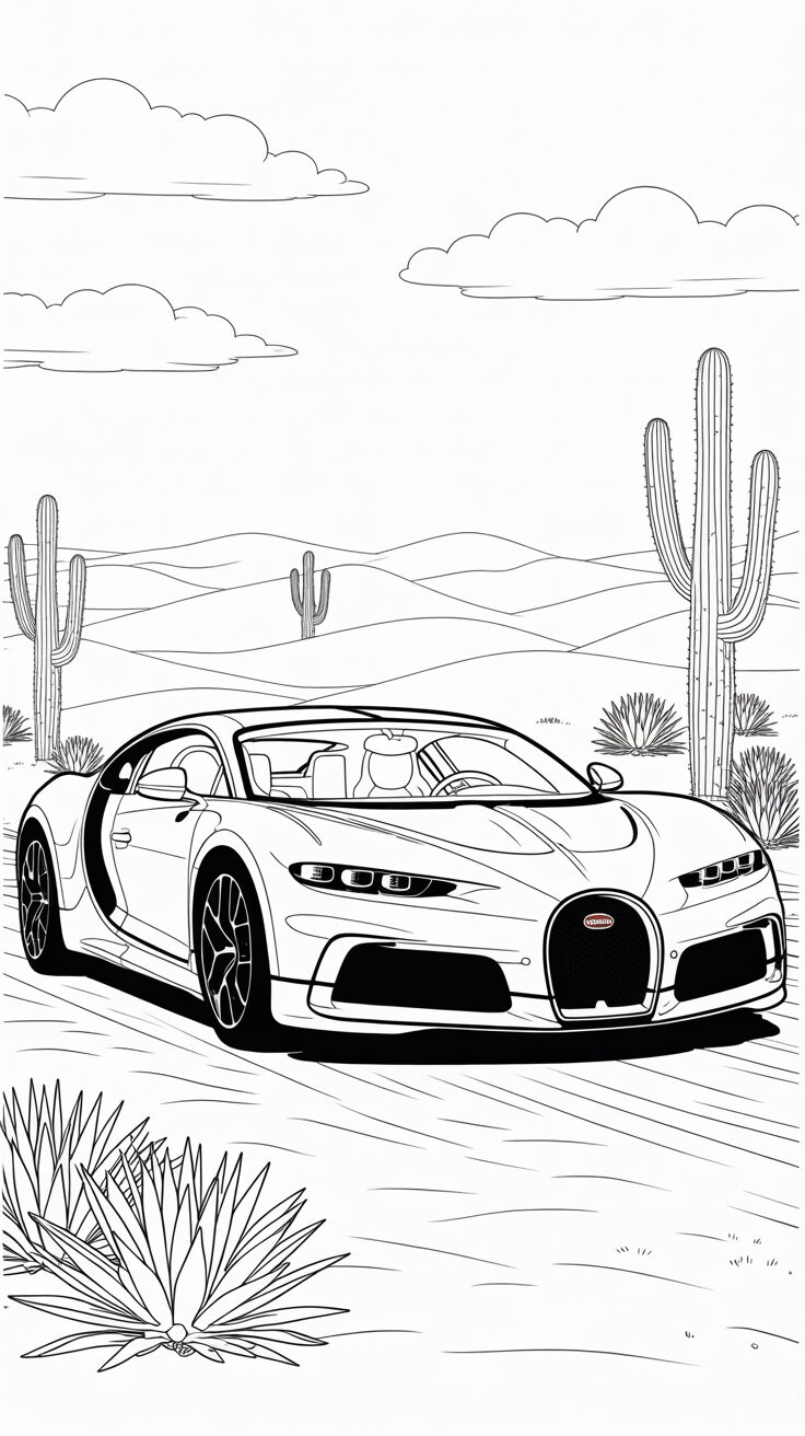 bugatti da disegnare
