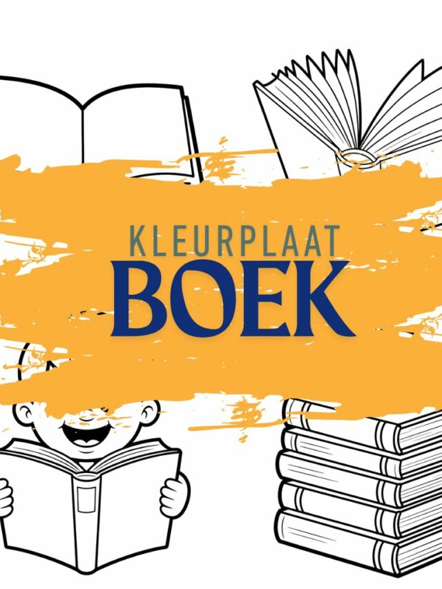 Boek kleurplaat