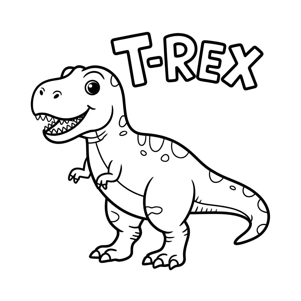 t rex disegni da colorare
