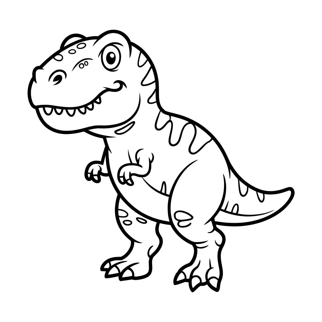 t-rex da colorare