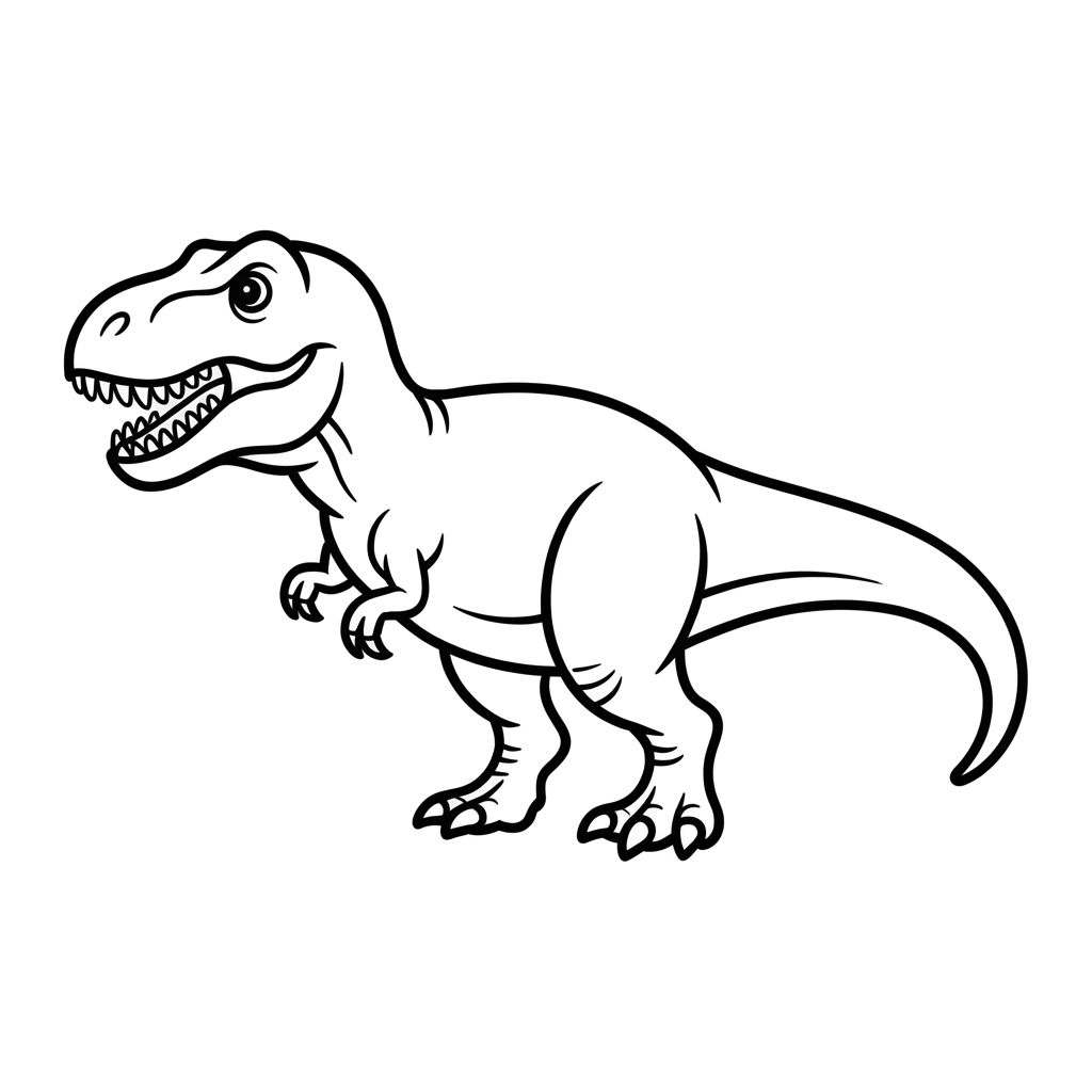 dinosauri t rex da colorare