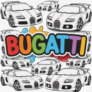 Bugatti da colorare