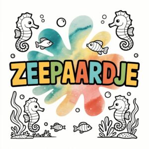 Cavalluccio Marino da Colorare