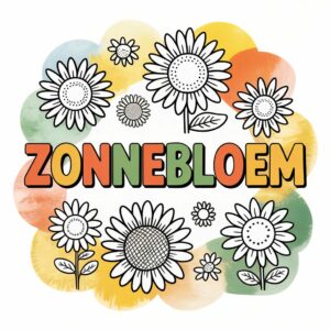 Girasole da colorare