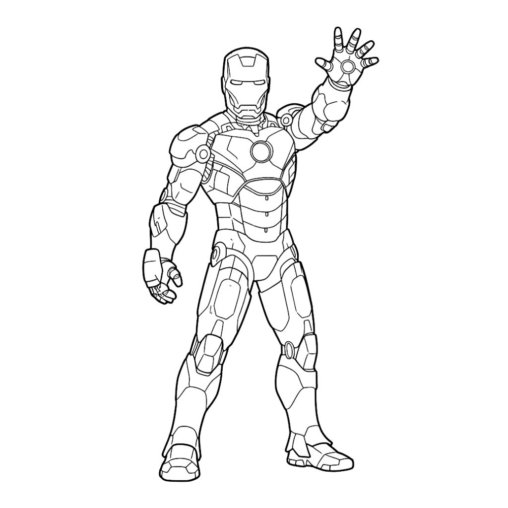 iron man disegni da colorare