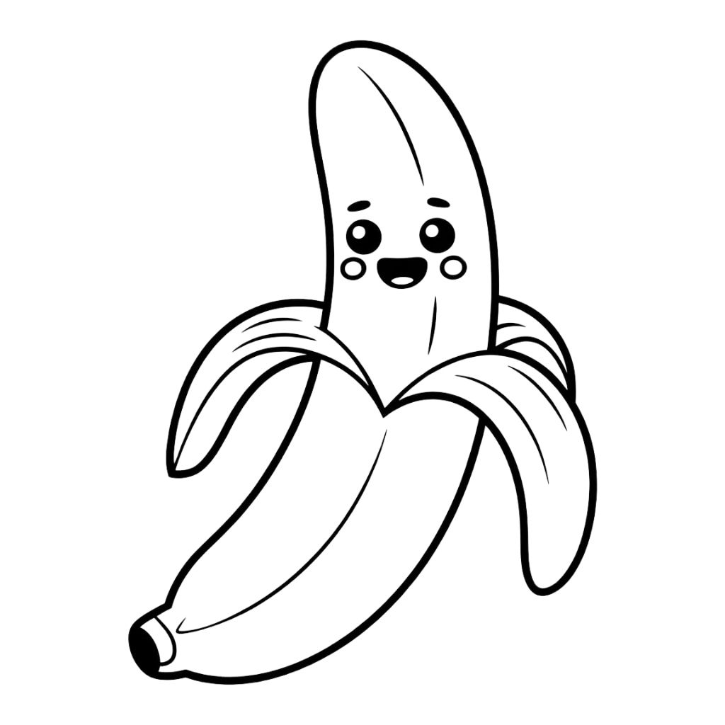 banana disegno da colorare