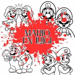 Super Mario e Luigi da colorare