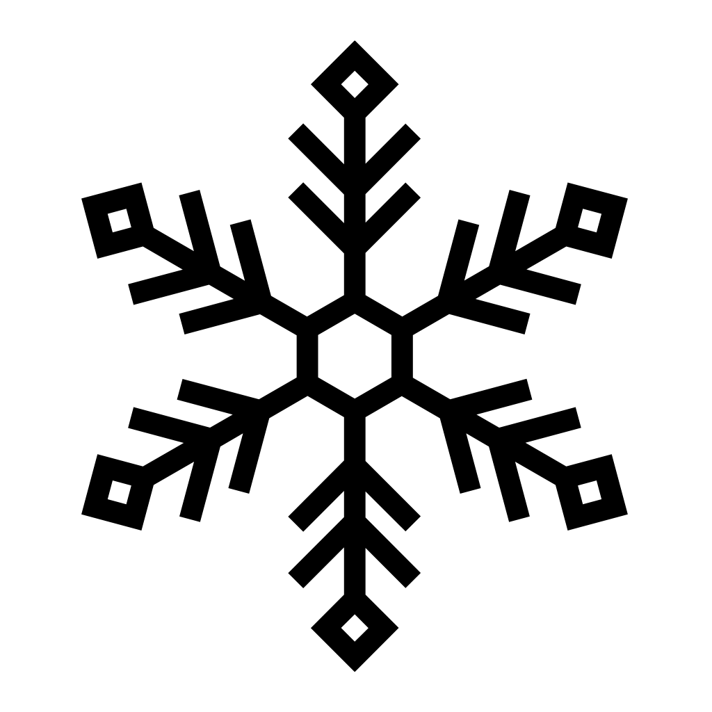 fiocchi di neve disegno facile