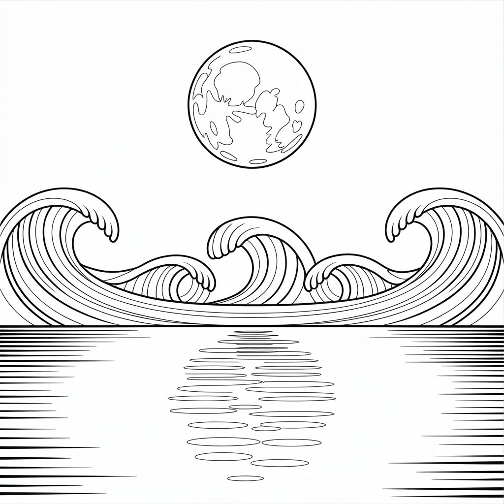 disegni di sole e luna