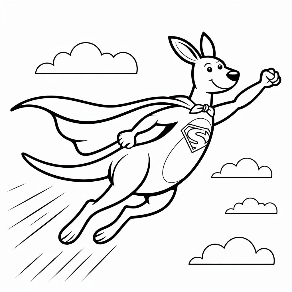 canguro disegno facile