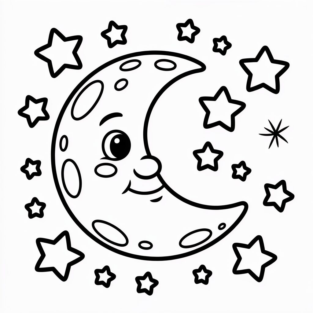 luna disegno
