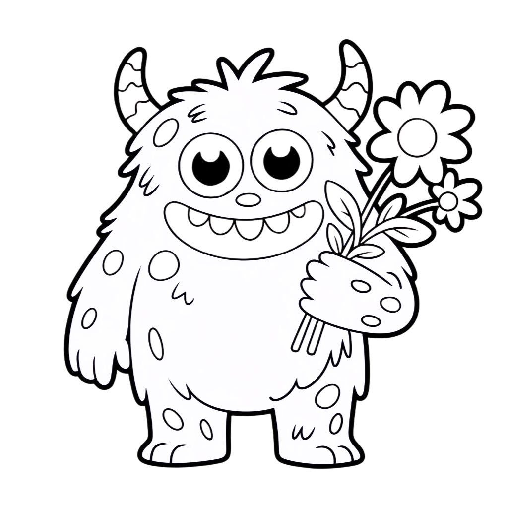 disegni mostri da colorare