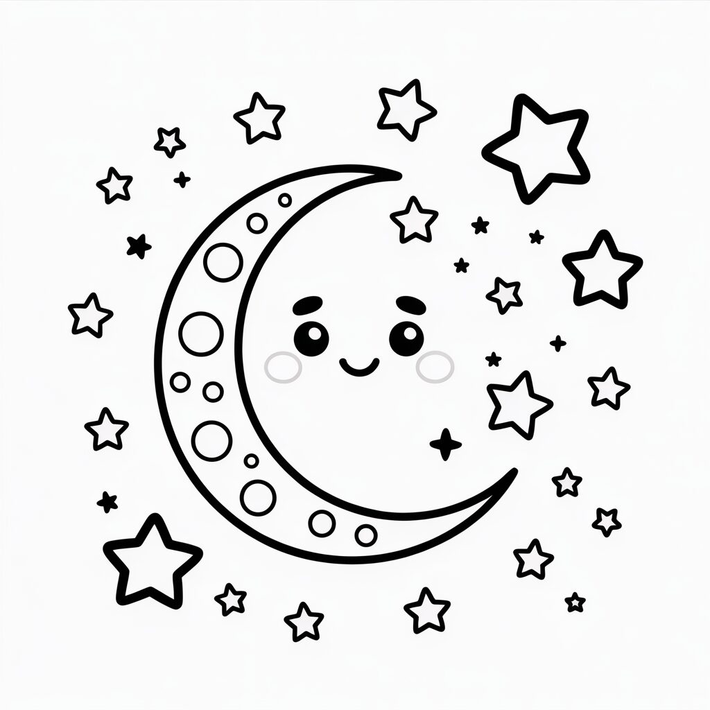 sole e luna disegno