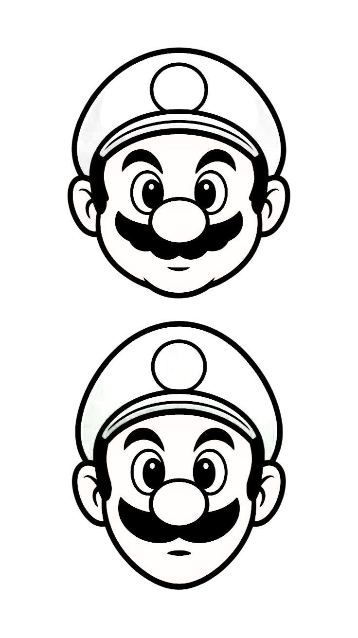 mario e luigi da colorare e stampare