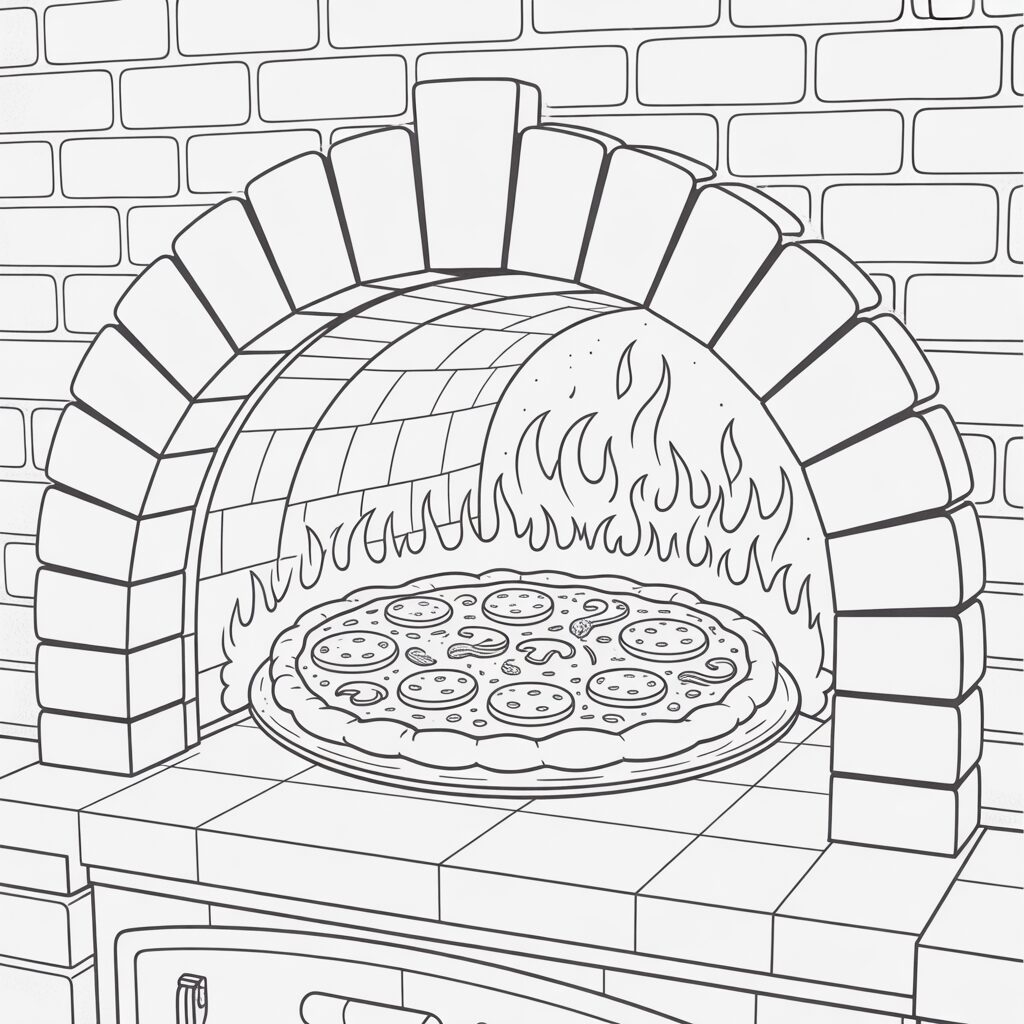 disegni da colorare pizza