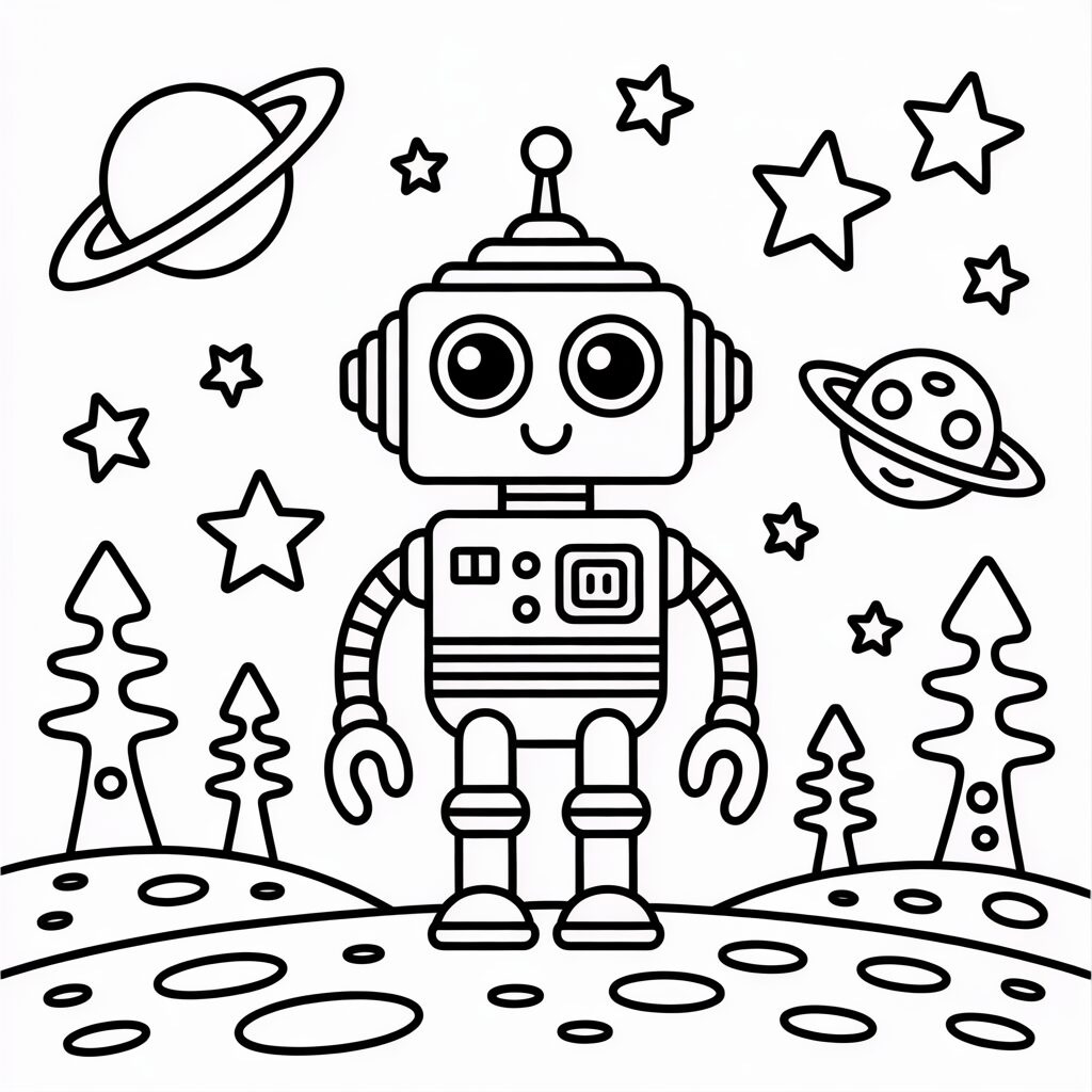 robot disegno facile