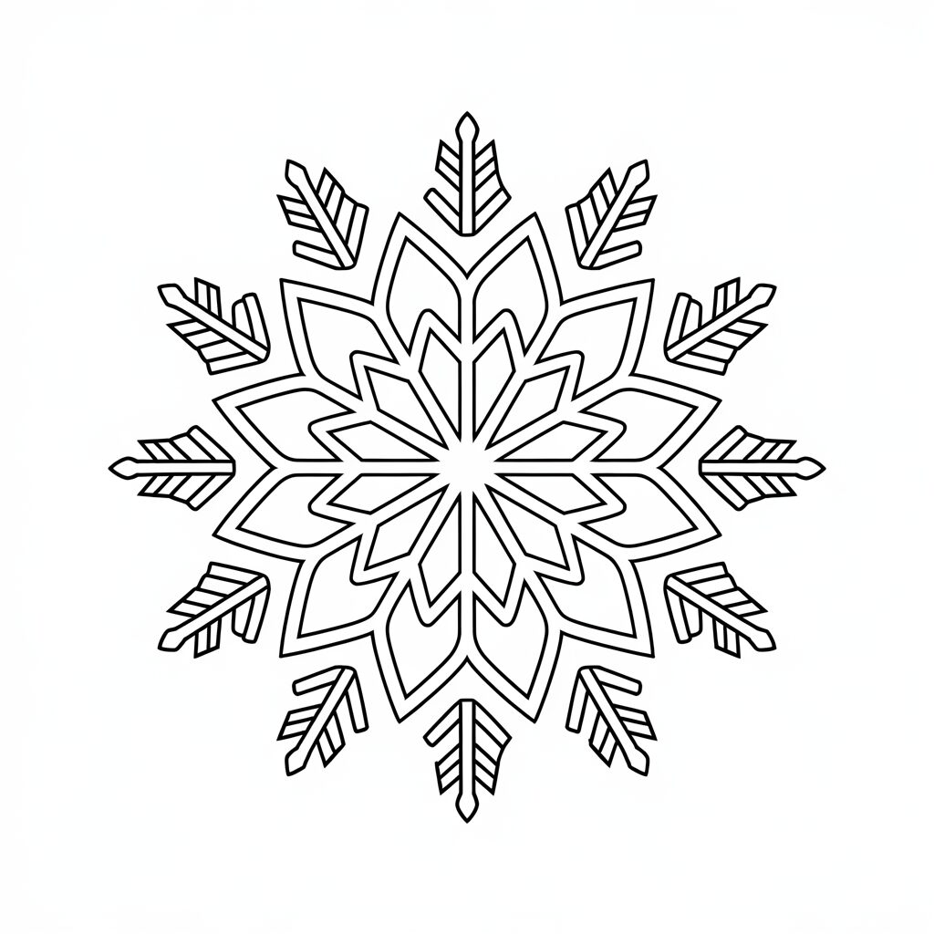 disegno di un fiocco di neve
