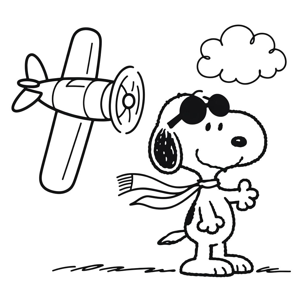 disegni di snoopy da colorare