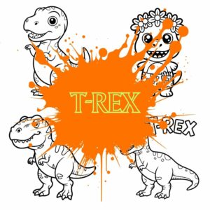 T Rex da Colorare