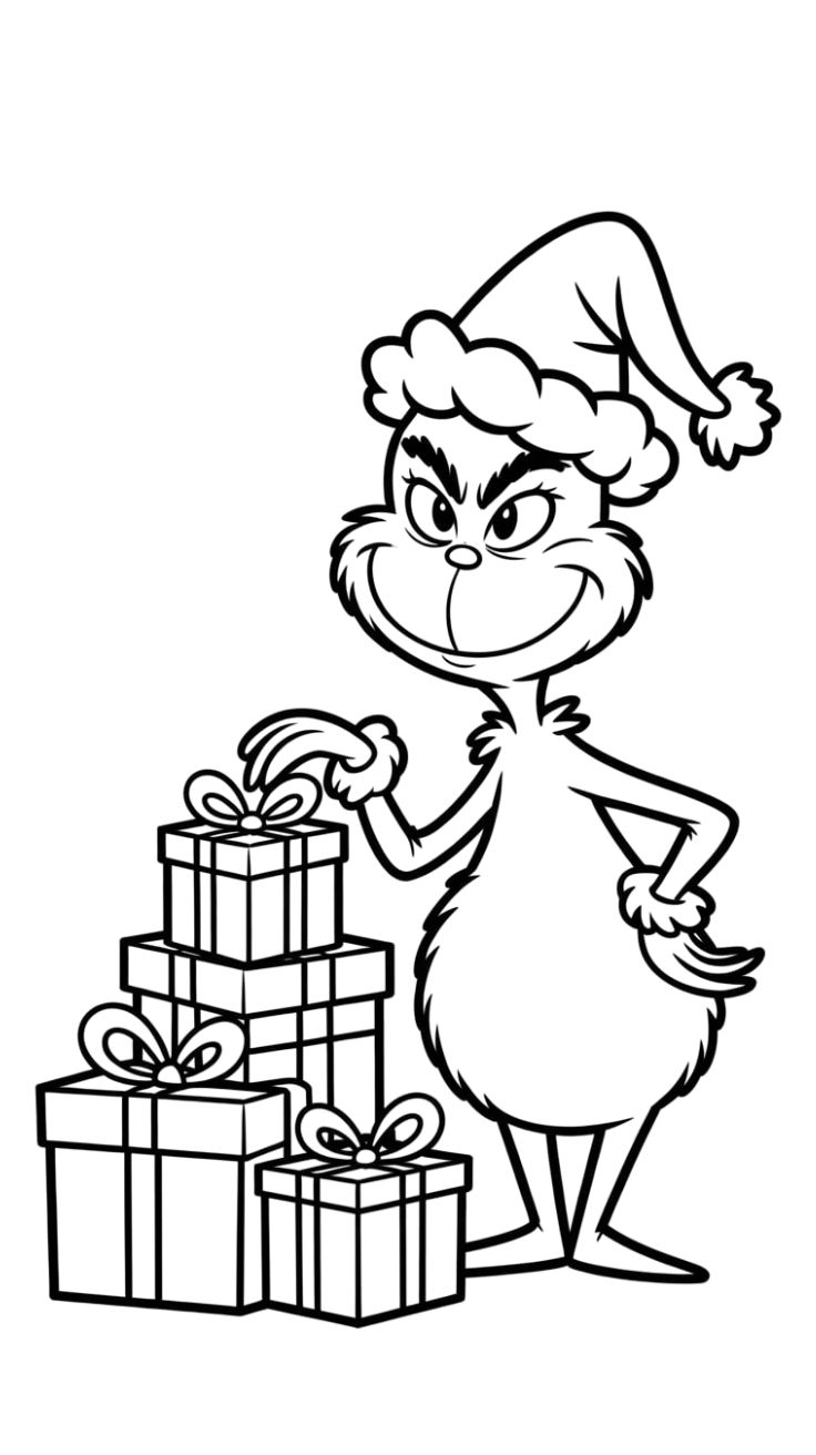 immagine grinch da colorare