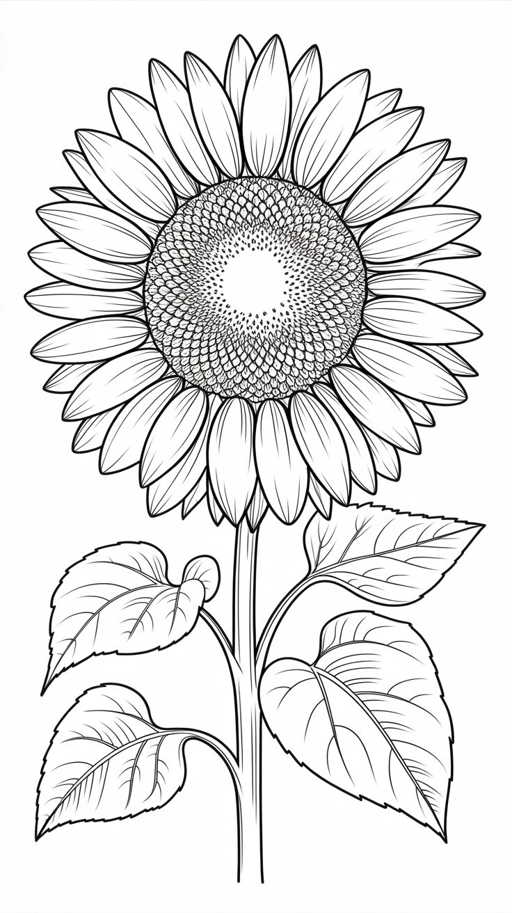 disegni girasoli