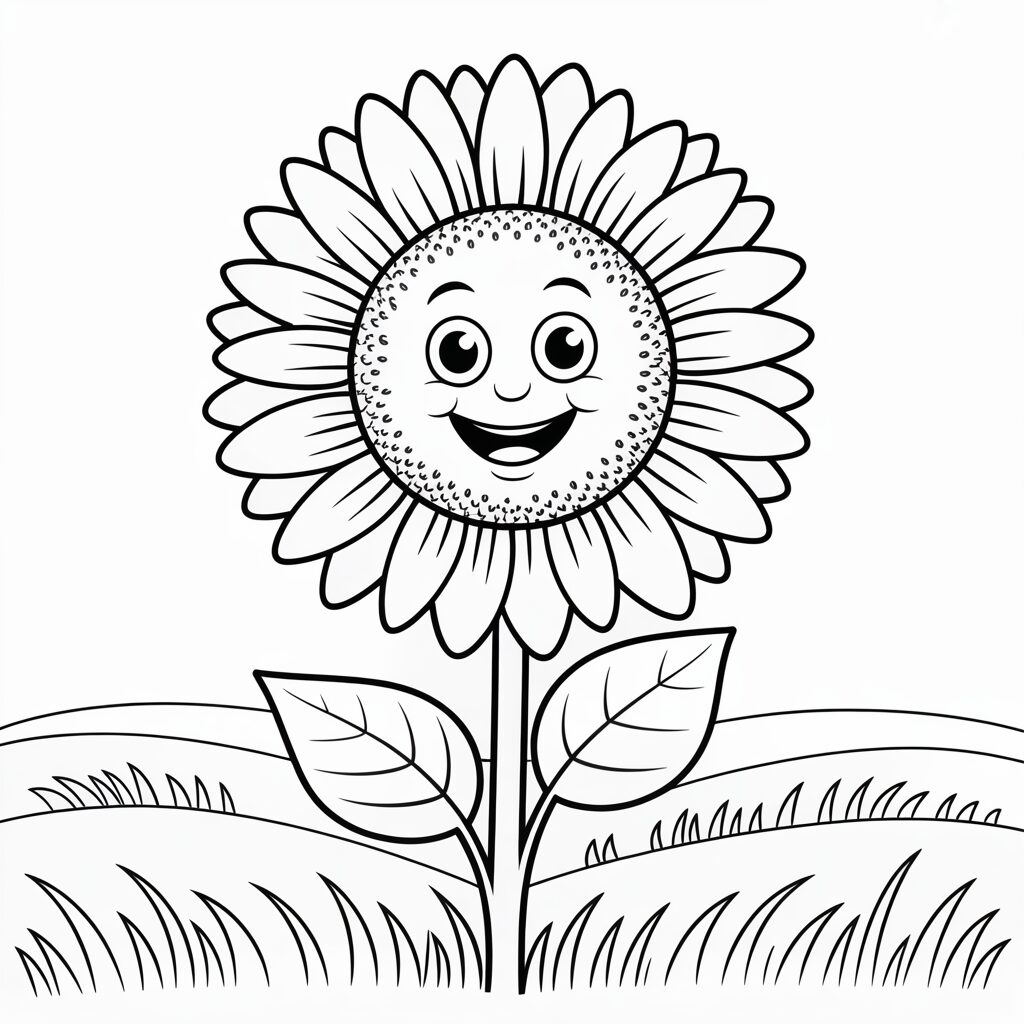 disegno di girasole