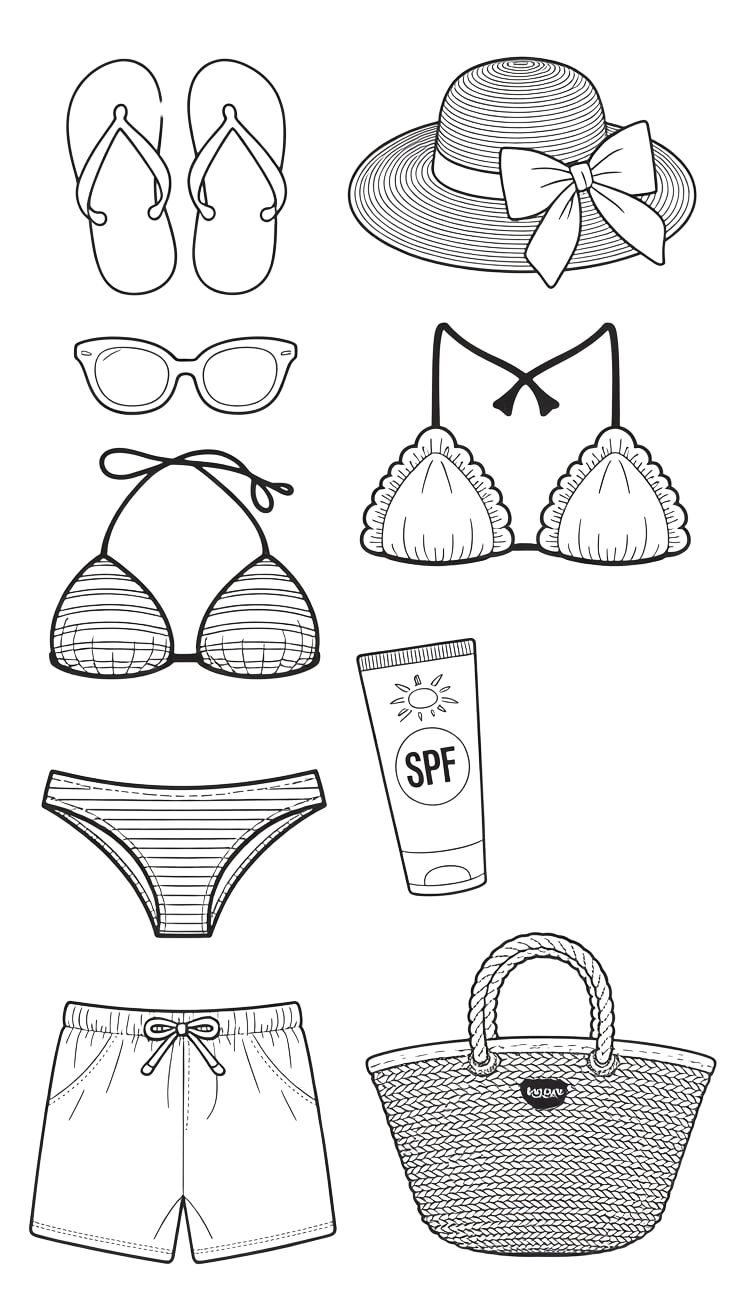 disegni da colorare vestiti di moda