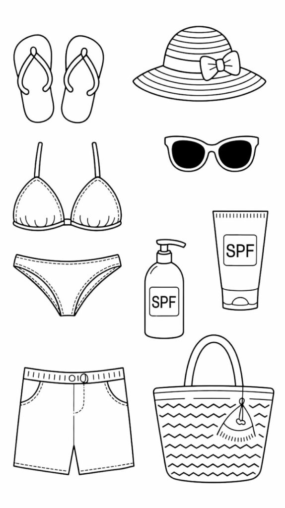 immagini da colorare vestiti