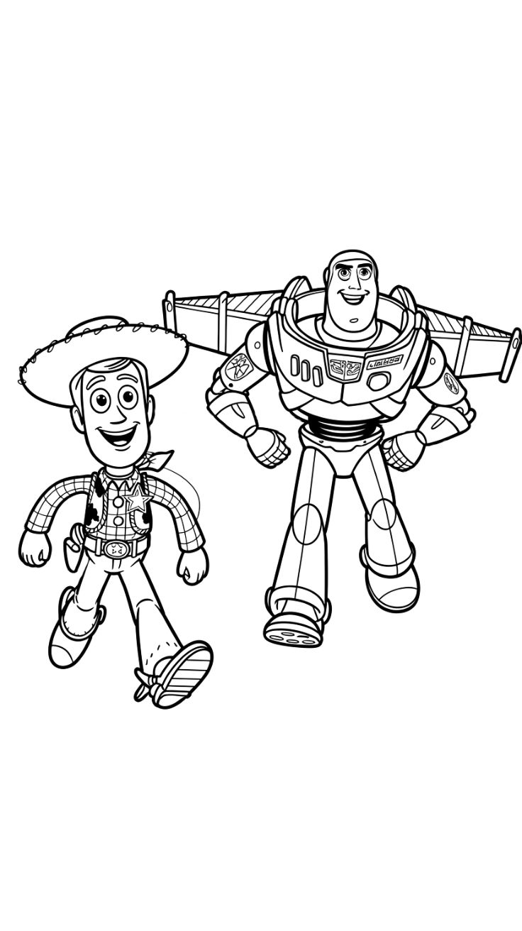 immagini toy story da colorare
