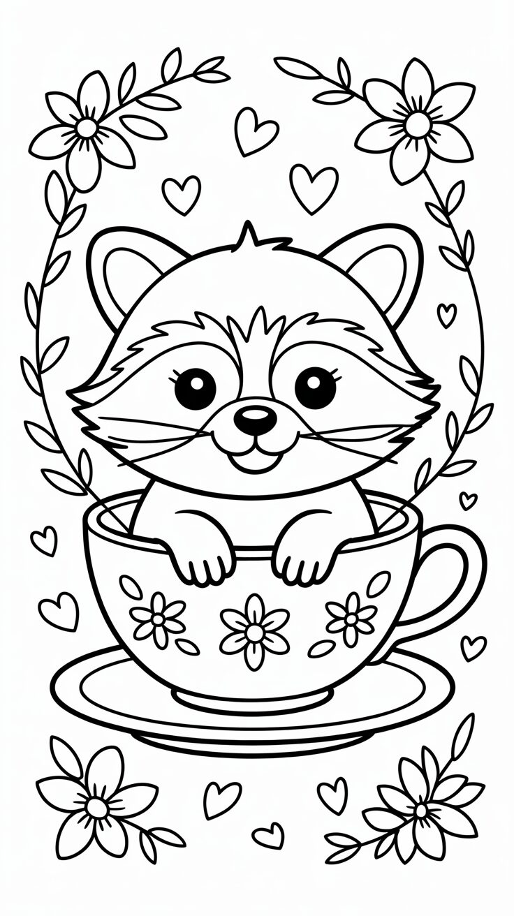 disegno procione facile