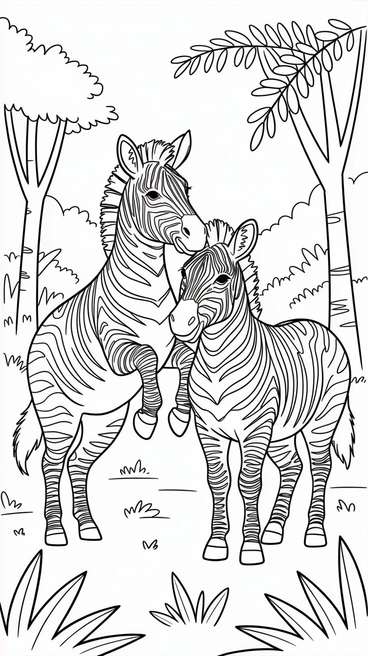 zebra disegno semplice