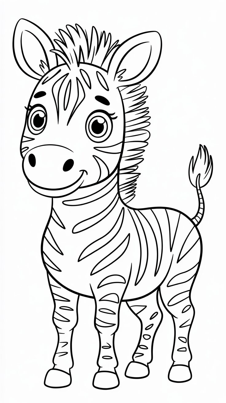 zebra da disegnare