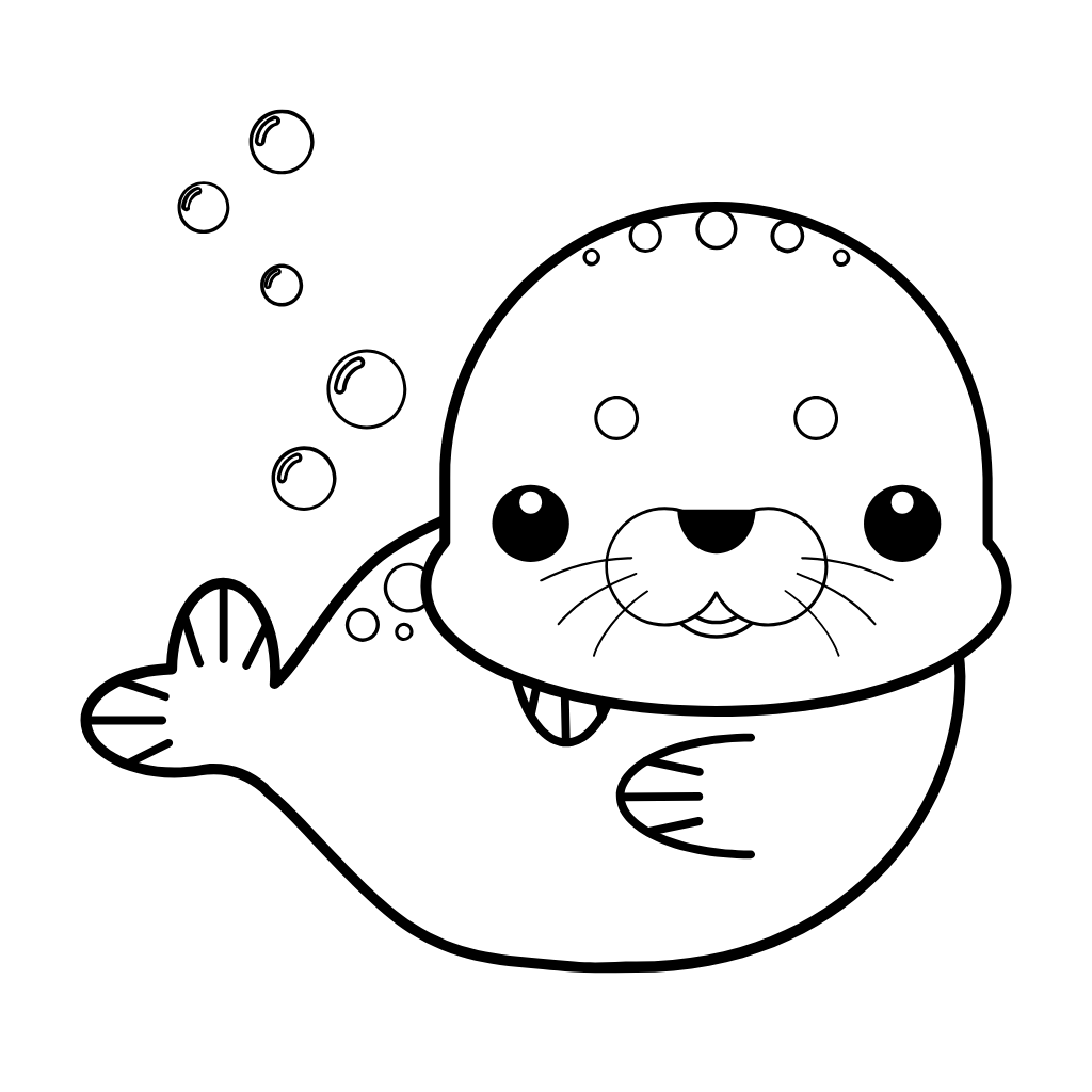foca disegno facile