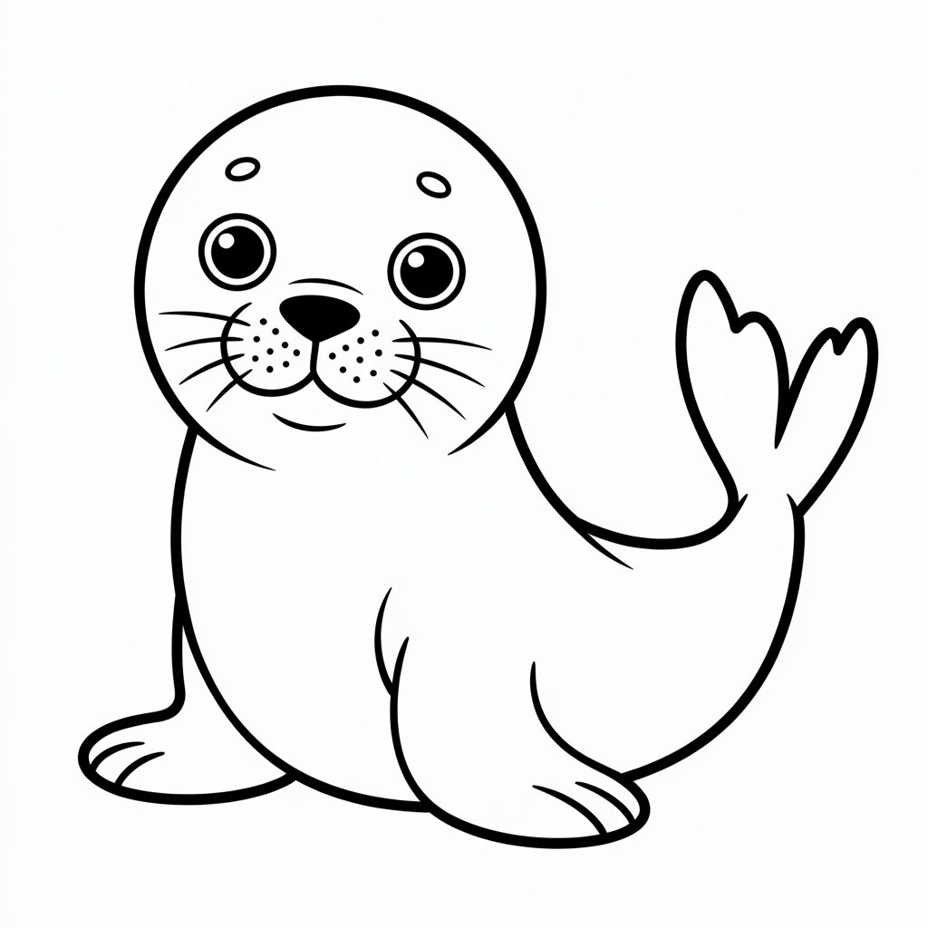 come disegnare una foca