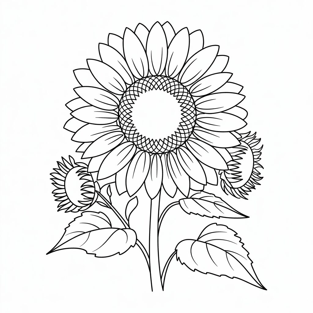 disegni girasole