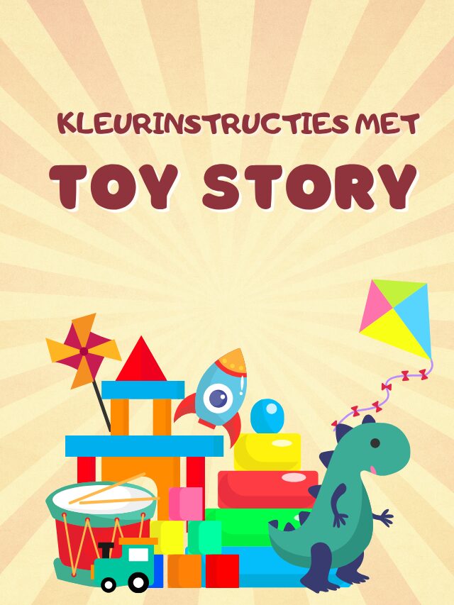 Kleurinstructies met Toy Story-thema