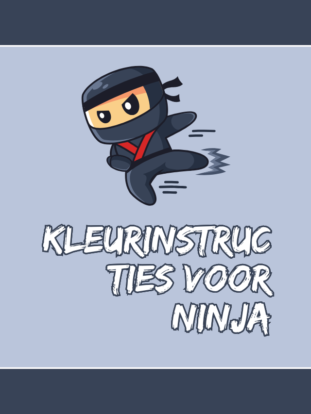 Kleurinstructies voor Ninja