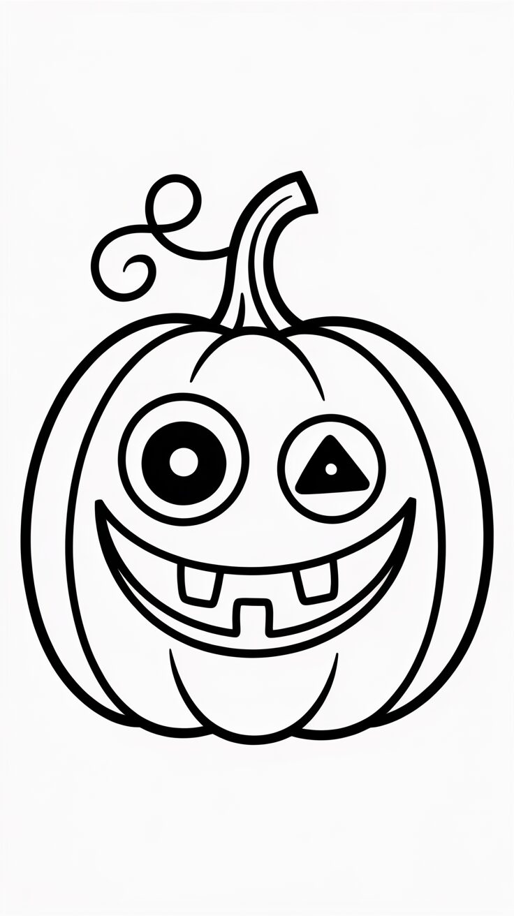 Disegno di Jack-O’-Lantern stampabile in PDF