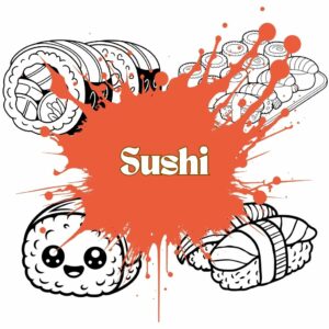 Sushi da Colorare