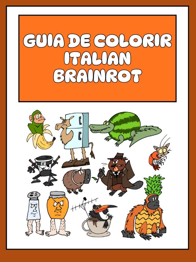 Guia de Colorir Italian Brainrot