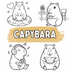 Capibara da Colorare