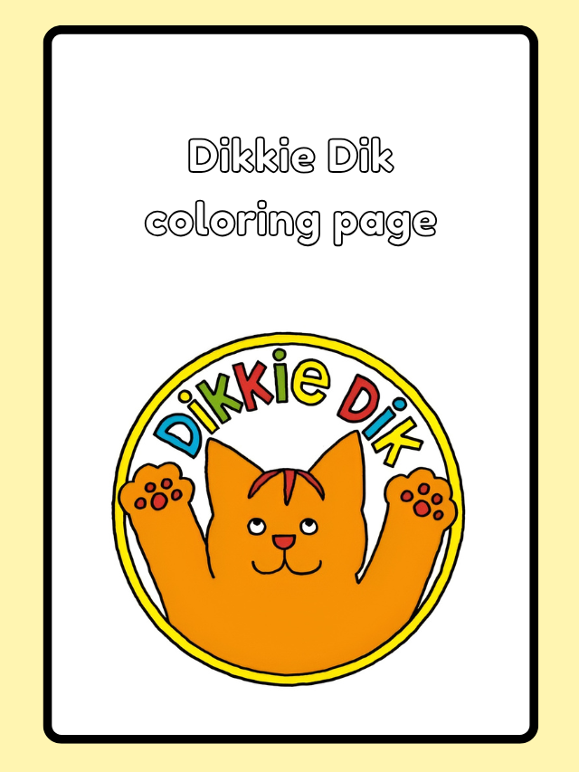 Coloring Instructions for Dikkie Dik