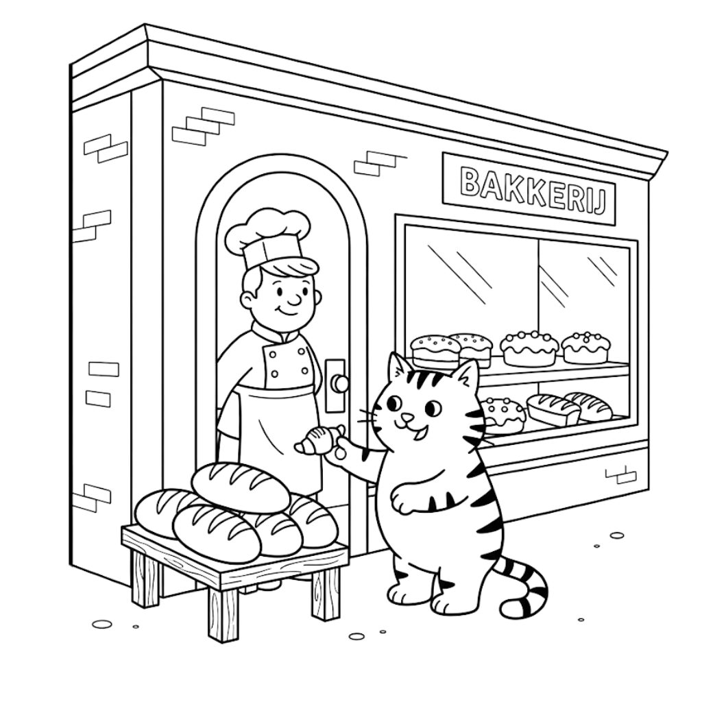 Dikkie Dik dal fornaio da colorare