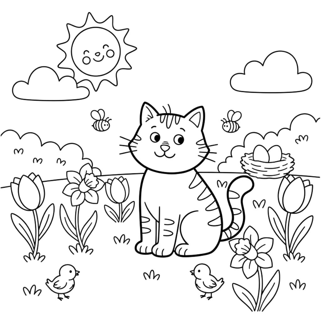 Dikkie Dik primavera da colorare