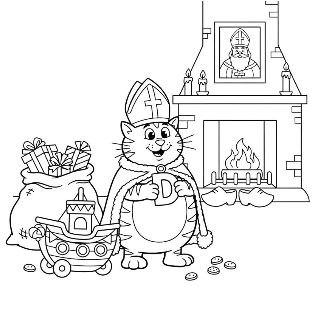 Dikkie Dik da colorare San Nicola